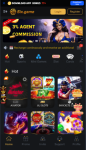 six game interface 